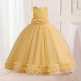 Flower Girl Formal Maxi Grace Tulle Stitching Catwalk Piano Princess Dress