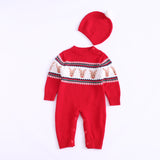 Baby Boy Girl Christmas Wool Cotton Climbing Winter Rompers