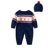 Baby Boy Girl Christmas Wool Cotton Climbing Winter Rompers