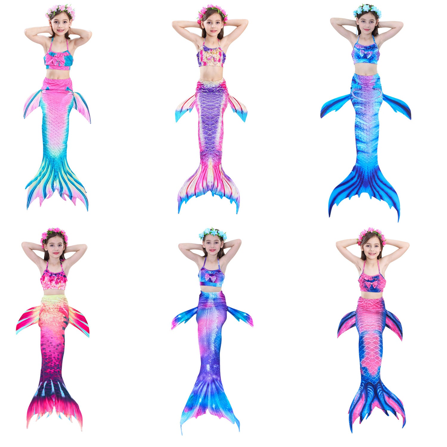 Kid Girl Summer Bikini Mermaid Swimsuit