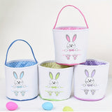Easter Baskets Canvas Easter Bunny Bucket Easter Basket Stuffer