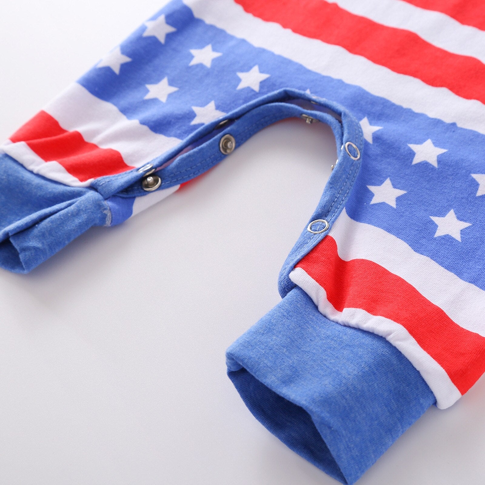 Baby Boy 4th of July Independence Day Short Sleeve Romper Jumpsuit