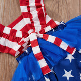 Baby Girl 4th of July Independence Day Bodysuit Rompers