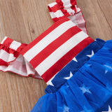 Baby Girl 4th of July Independence Day Bodysuit Rompers