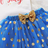 Baby Girl 4th Of July independence Day Short Sleeve Tutu Dress