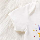 Baby Girl 4th Of July independence Day Short Sleeve Tutu Dress