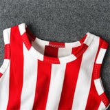 Baby Girl 4th of July Independence Day Sleeveless Bodysuit Rompers