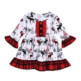 Kid Baby Boy Girl Cute Pretty Christmas Long Sleeve 2 Pcs Sets