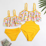 Family Matching Mother Daughter Swimsuits Mommy and Me Bikini Swimwear