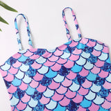 Family Matching Mother Daughter Swimsuits Mommy and Me Bikini Swimwear