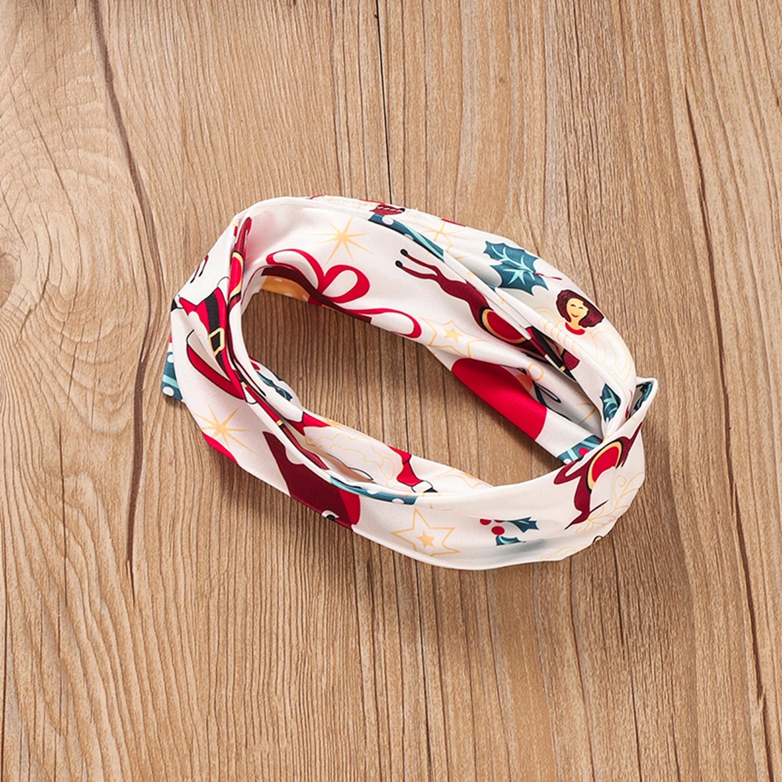 Kid Girls Christmas Santa Round Collar 3 Pcs Sets