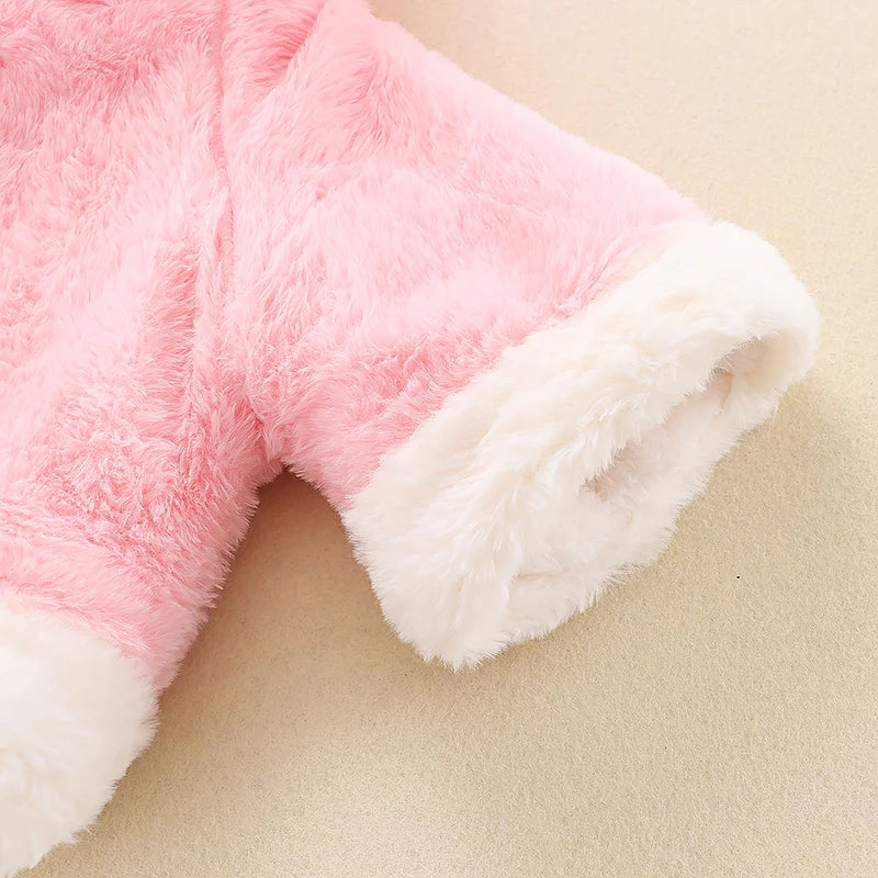 Baby Girl Christmas 3D Deer Long-sleeve Coats Tops