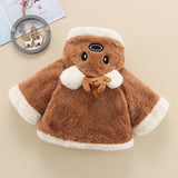 Baby Girl Christmas 3D Deer Long-sleeve Coats Tops
