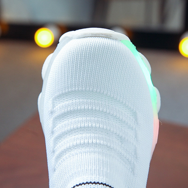 Kids Casual Sneaker LED Light Shoes Children Cozy Tennis Shoes