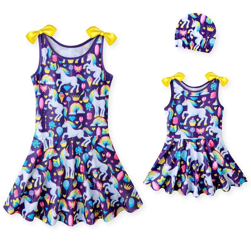 Family Matching Mother Daughter Swimwear Bikini Bathing Swimsuit