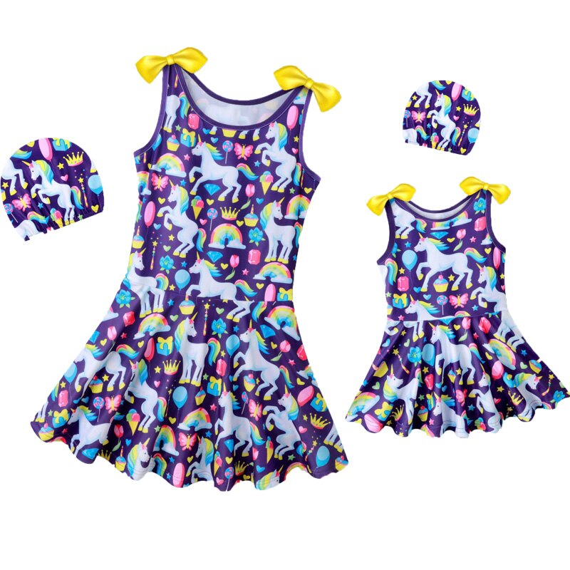 Family Matching Mother Daughter Swimwear Bikini Bathing Swimsuit