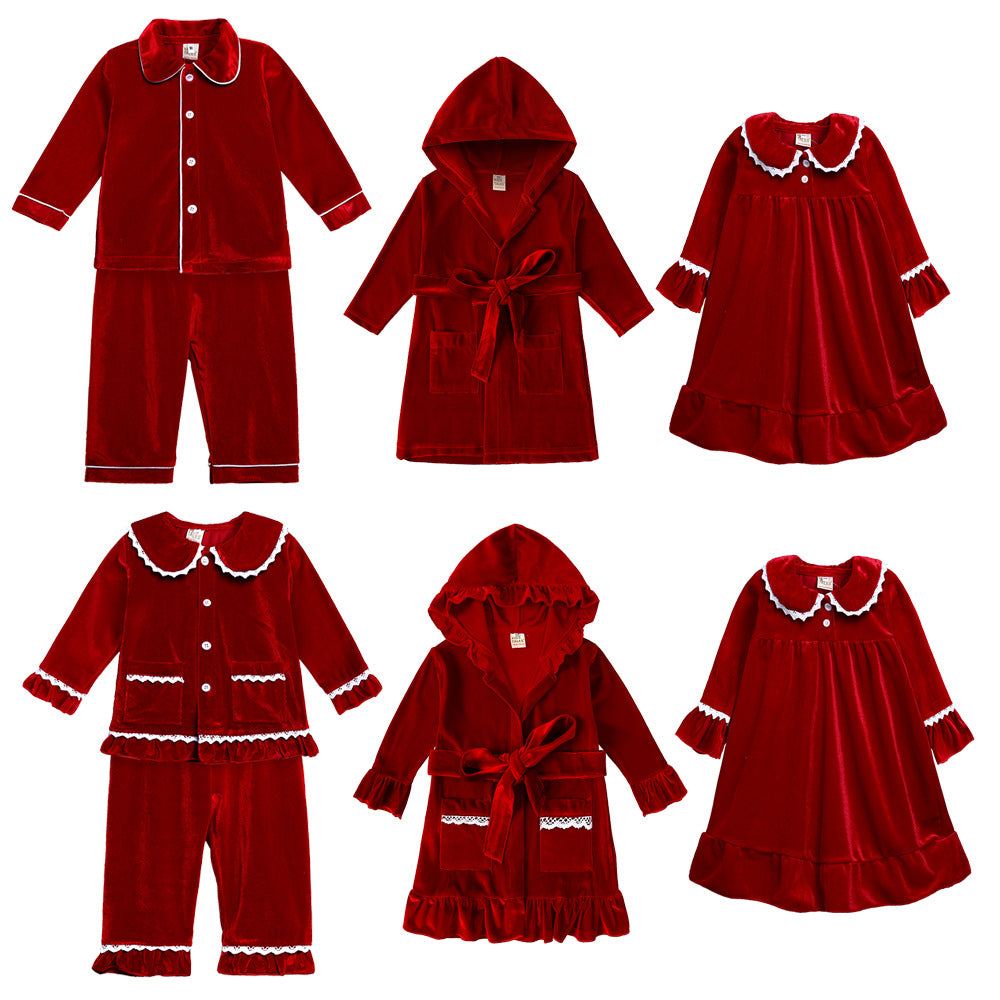 Kid Baby Boy Girl Canary Christmas Autumn Winter Bathrobe Pajamas