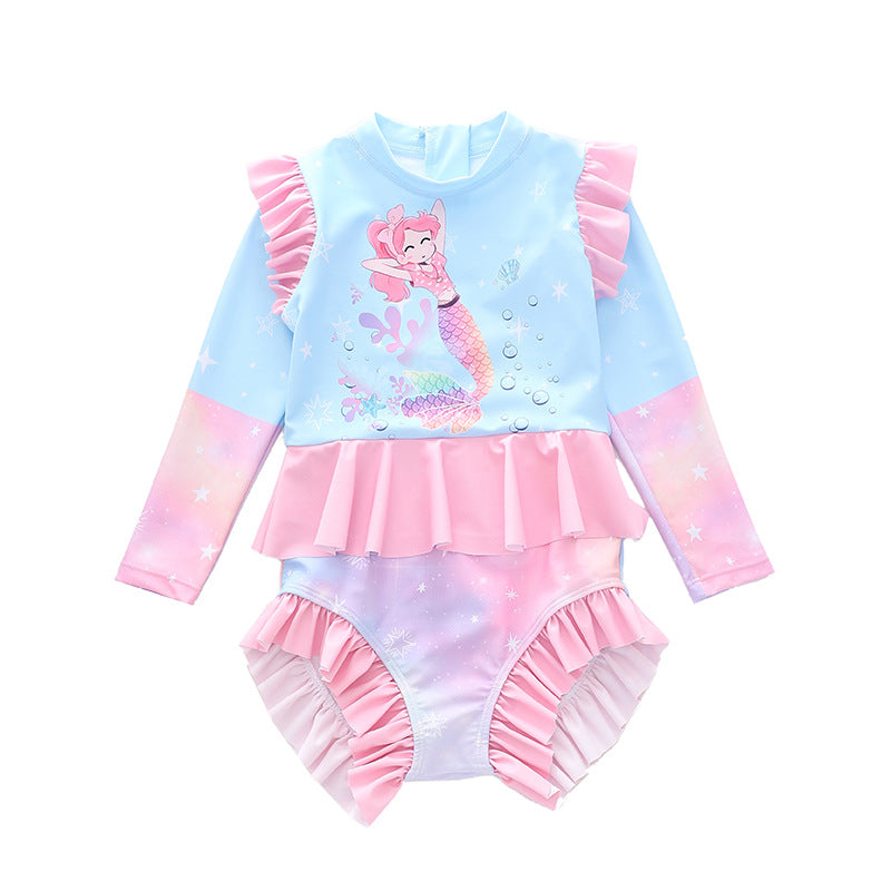 Kid Baby Girl One-piece Ruffle Fashion Swimsuit