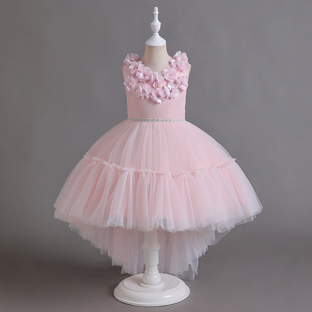 Kid Girl Sleeveless Gauze Princess Christmas Dresses
