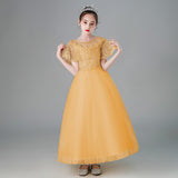 Kid Girl Pengpeng Princess Flower Host Performance Dress