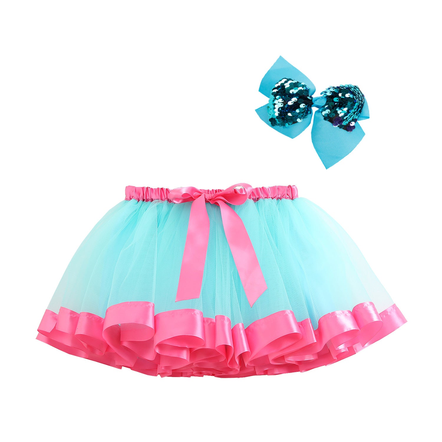 Kid Baby Girl Fluffy Convex Half Body Princess Skirts