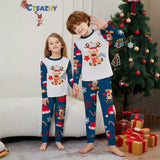 Family Matching Ins Parent-child Christmas Deer Print Home Pajamas