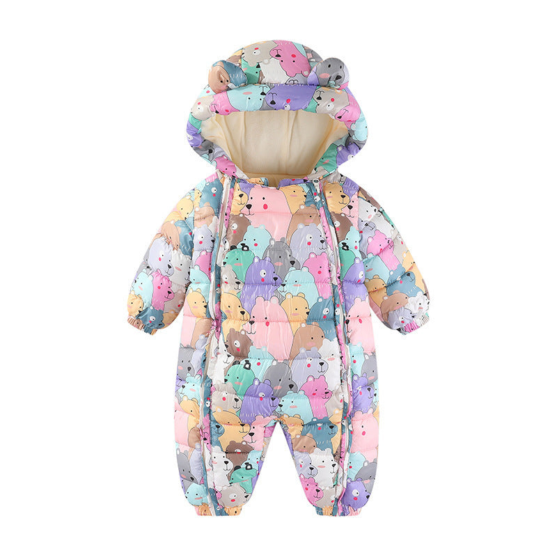 Baby Cotton Jumpsuit Crawling Going Out Winter Rompers
