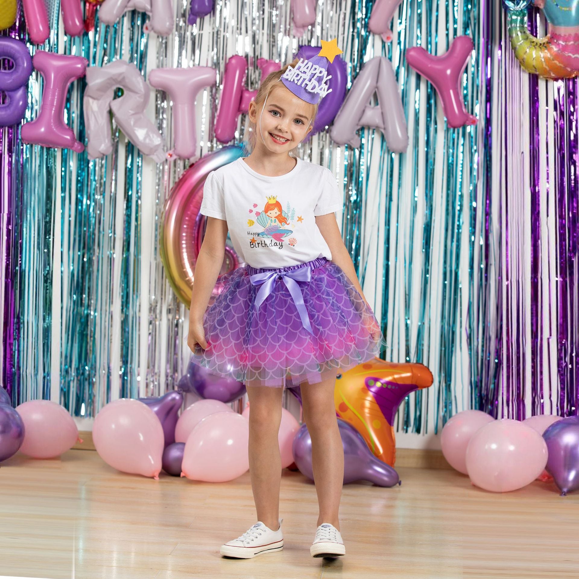 Kid Baby Girls Lining Send Bow Hairpin Fluffy Skirts