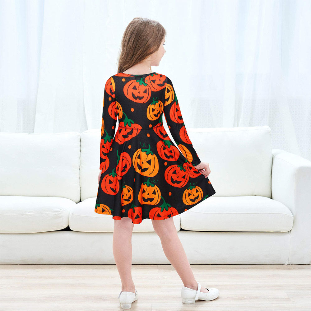 Kid Girl Halloween Performance Party Dresses