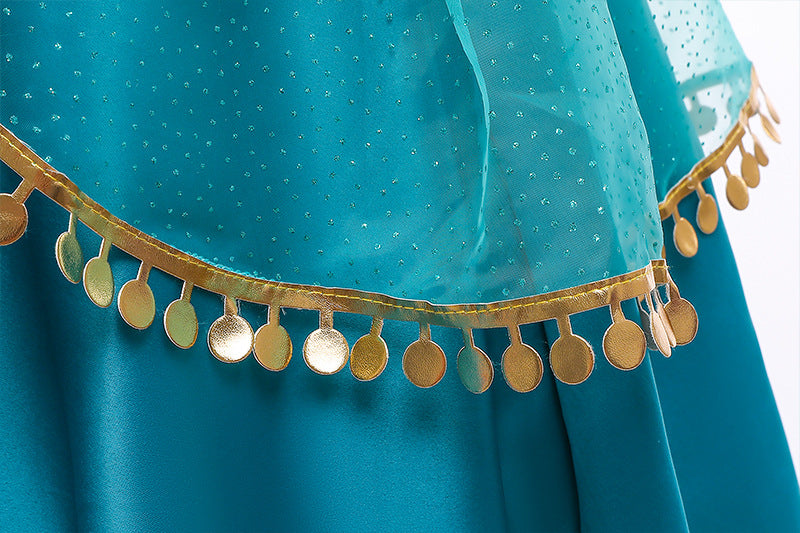 Kid Girl Halloween Princess Jasmine Dress