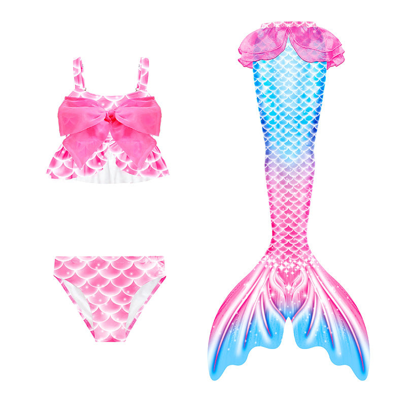 Kid Girls Swimming Mermaid Tail Swimsuit
