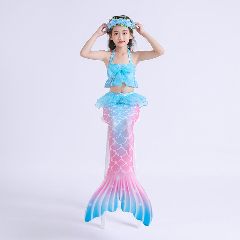 Kid Girls Swimming Mermaid Tail Swimsuit