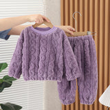 Kid Baby Girls Pajamas Autumn Winter Cotton Plush Home Pajamas