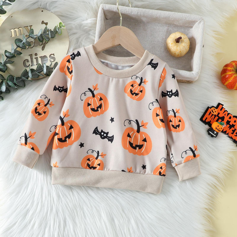 Halloween Leisure Kid Baby Boy Long-sleeved Suit 2 Pcs Sets