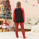 Family Matching Parent-child Christmas Loungewear Plaid  Printed Pajamas