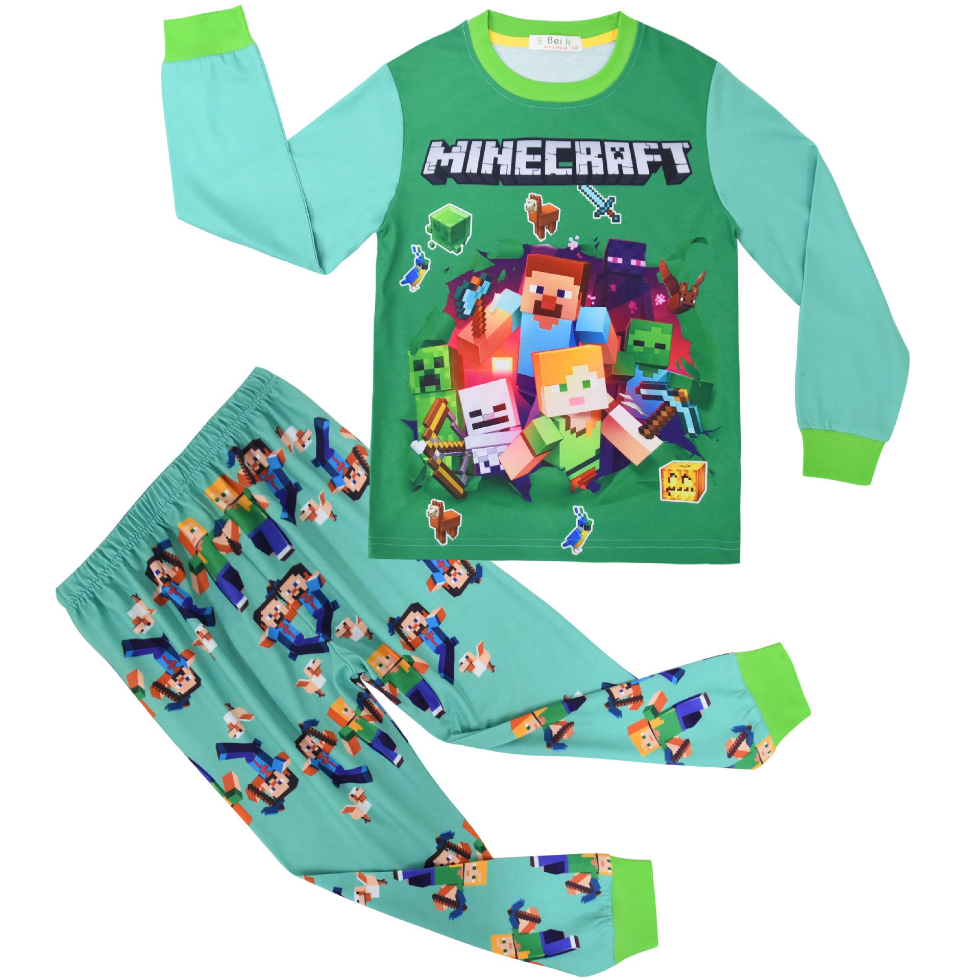 Kid Boy Cuhk Household Long Sleeve Suit Pajamas