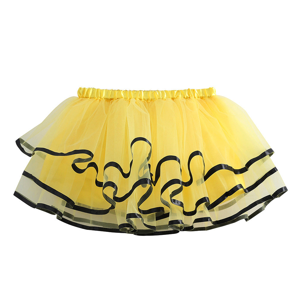 Kid Baby Girls Layers Mesh Tutu Lined Skirts