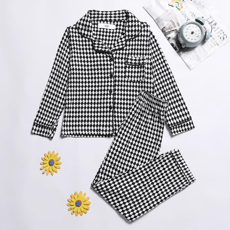 Kid Girl Pajamas Autumn Winter Long Sleeved Home Pajamas