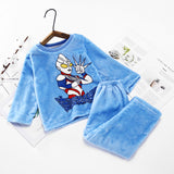 Kid Baby Boy Girl Flannel Pajamas Home Pajamas