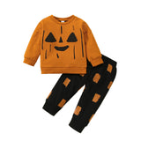 Halloween Kid Baby Boy Unhooded Spring Autumn 2 Pcs Sets
