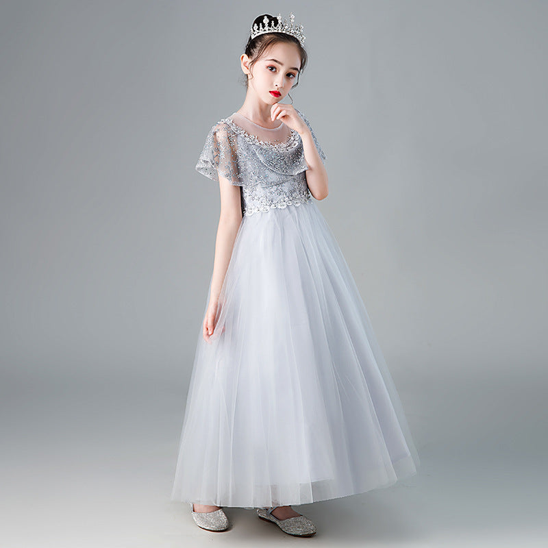 Kid Girl Pengpeng Princess Flower Host Performance Dress