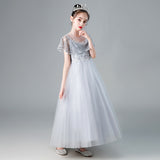 Kid Girl Pengpeng Princess Flower Host Performance Dress