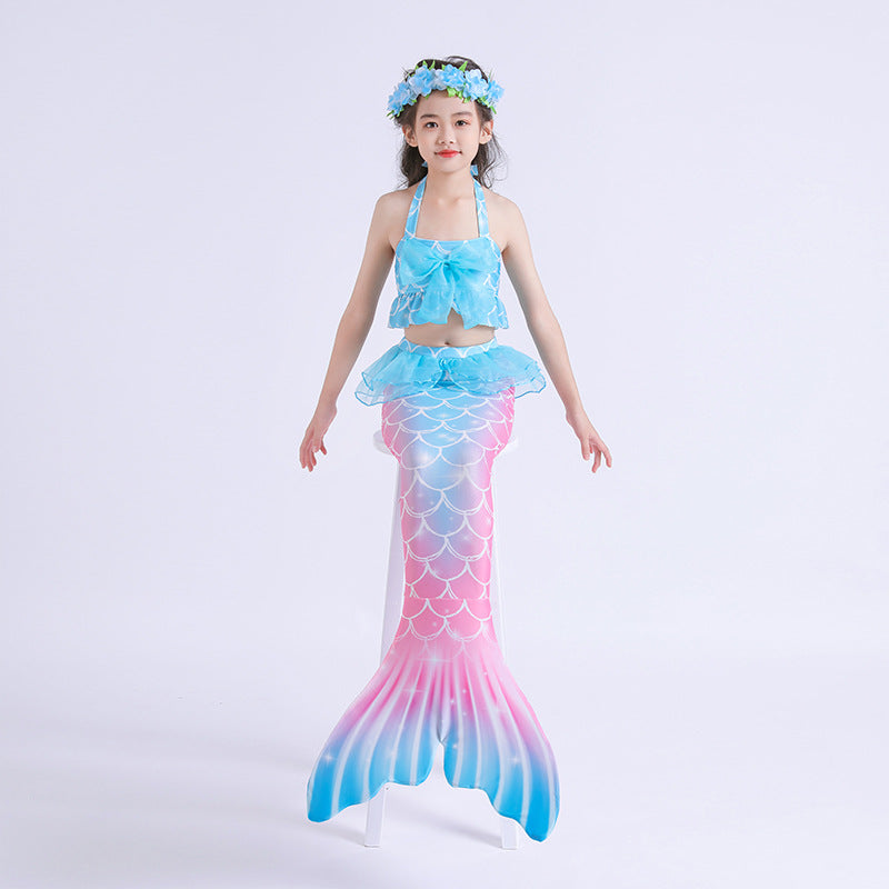 Kid Girls Swimming Mermaid Tail Swimsuit