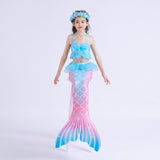 Kid Girls Swimming Mermaid Tail Swimsuit
