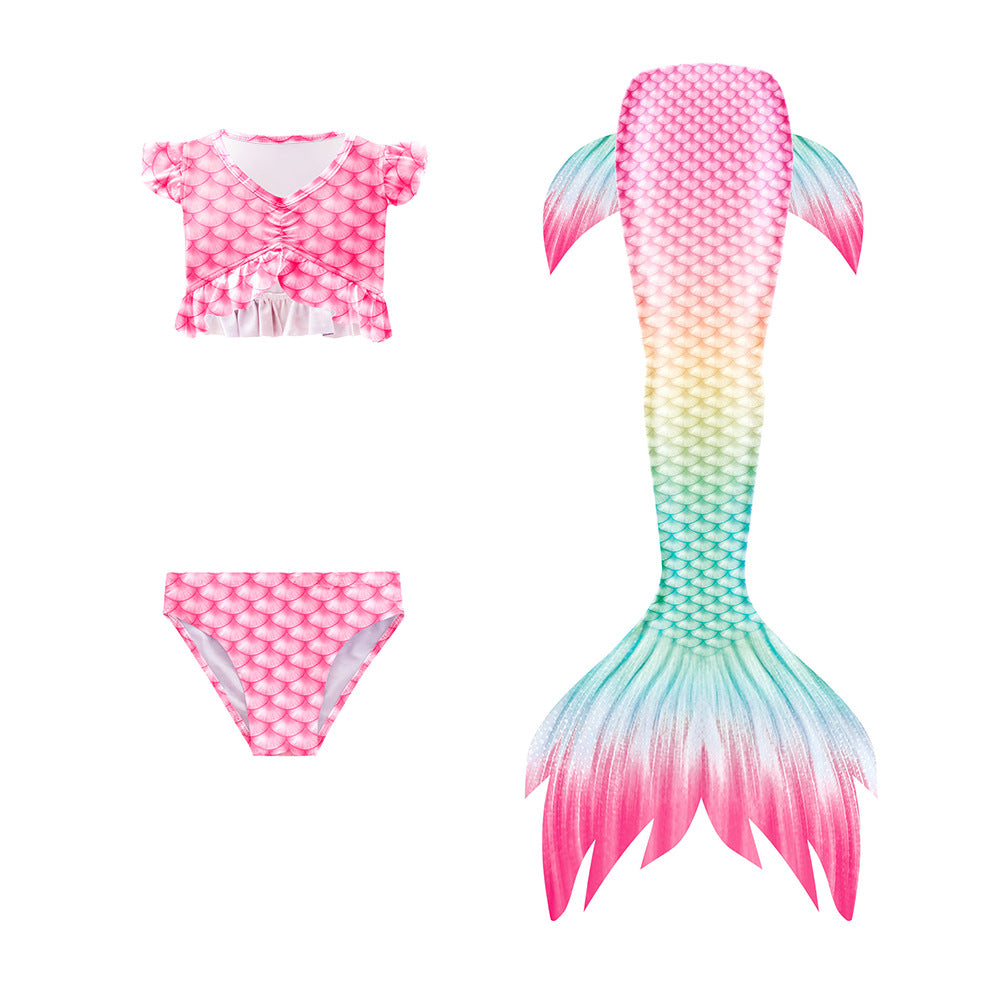 Kid Girl Swimsuit Mermaid Tail Swim Bikini