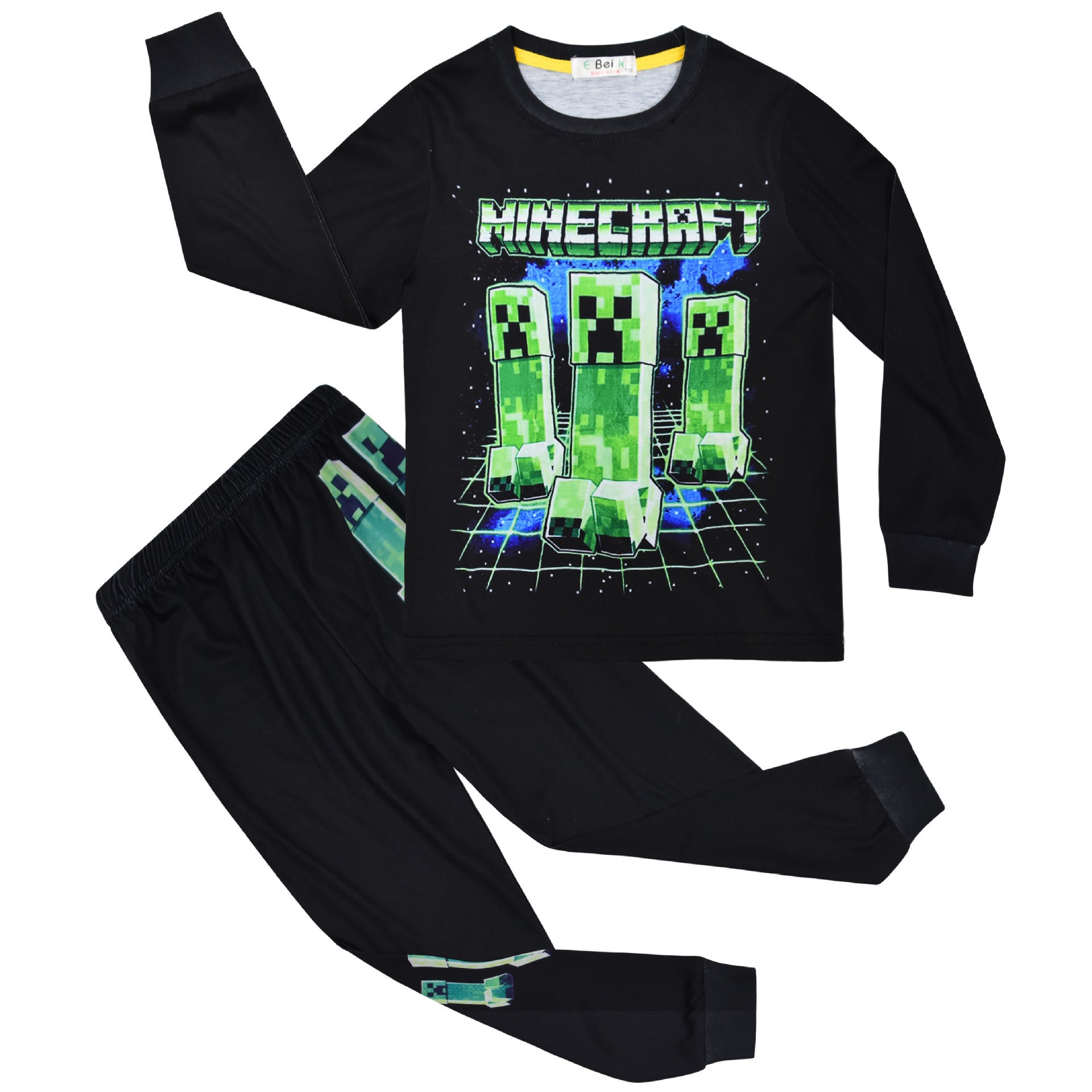 Kid Boy Cuhk Household Long Sleeve Suit Pajamas