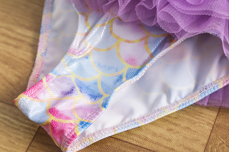 Kid Baby Girl One-piece Mermaid Swimsuit