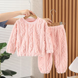 Kid Baby Girls Pajamas Autumn Winter Cotton Plush Home Pajamas
