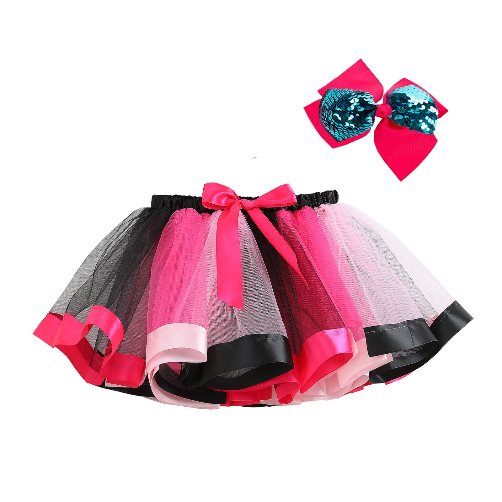 Kid Baby Girl Fluffy Convex Half Body Princess Skirts