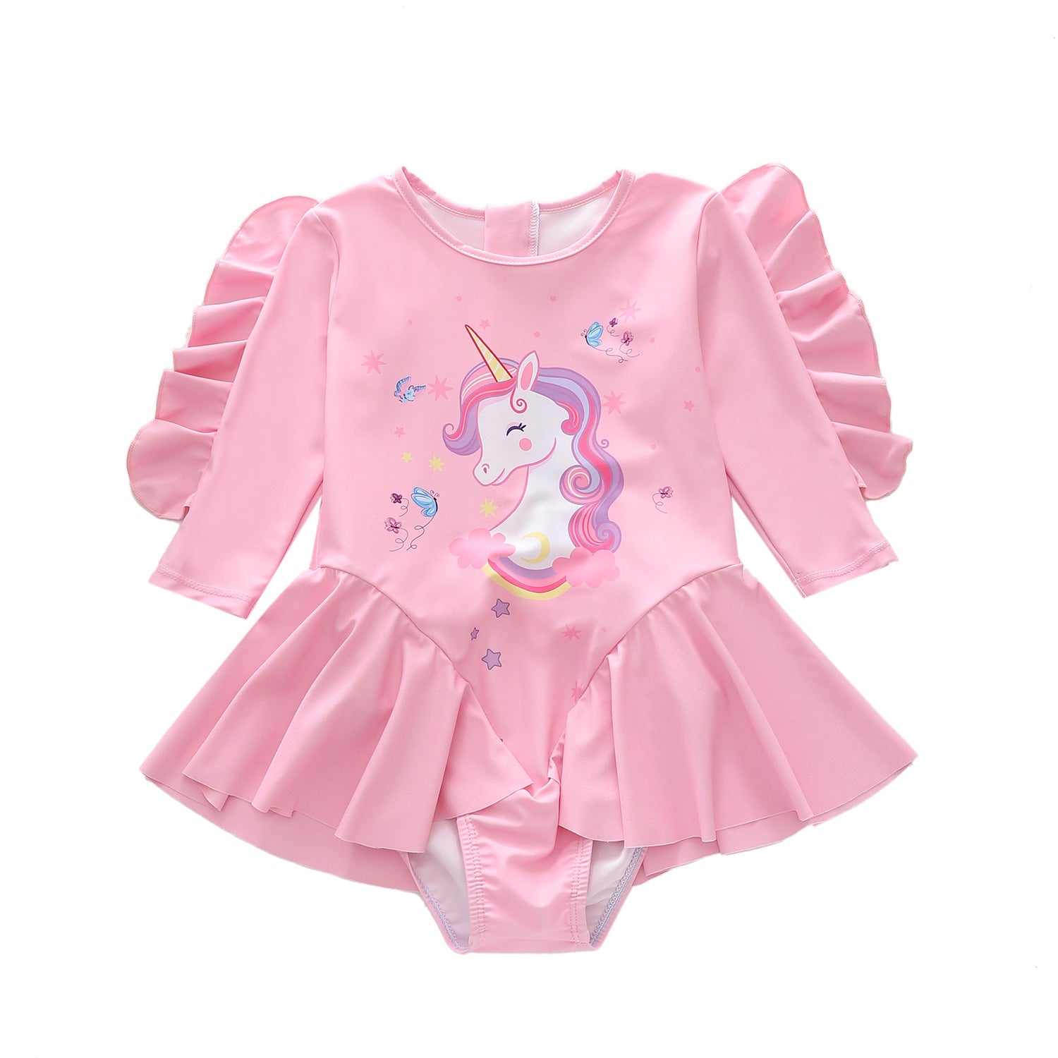 Kid Baby Girl  One-piece Sun Resistant Swimsuit